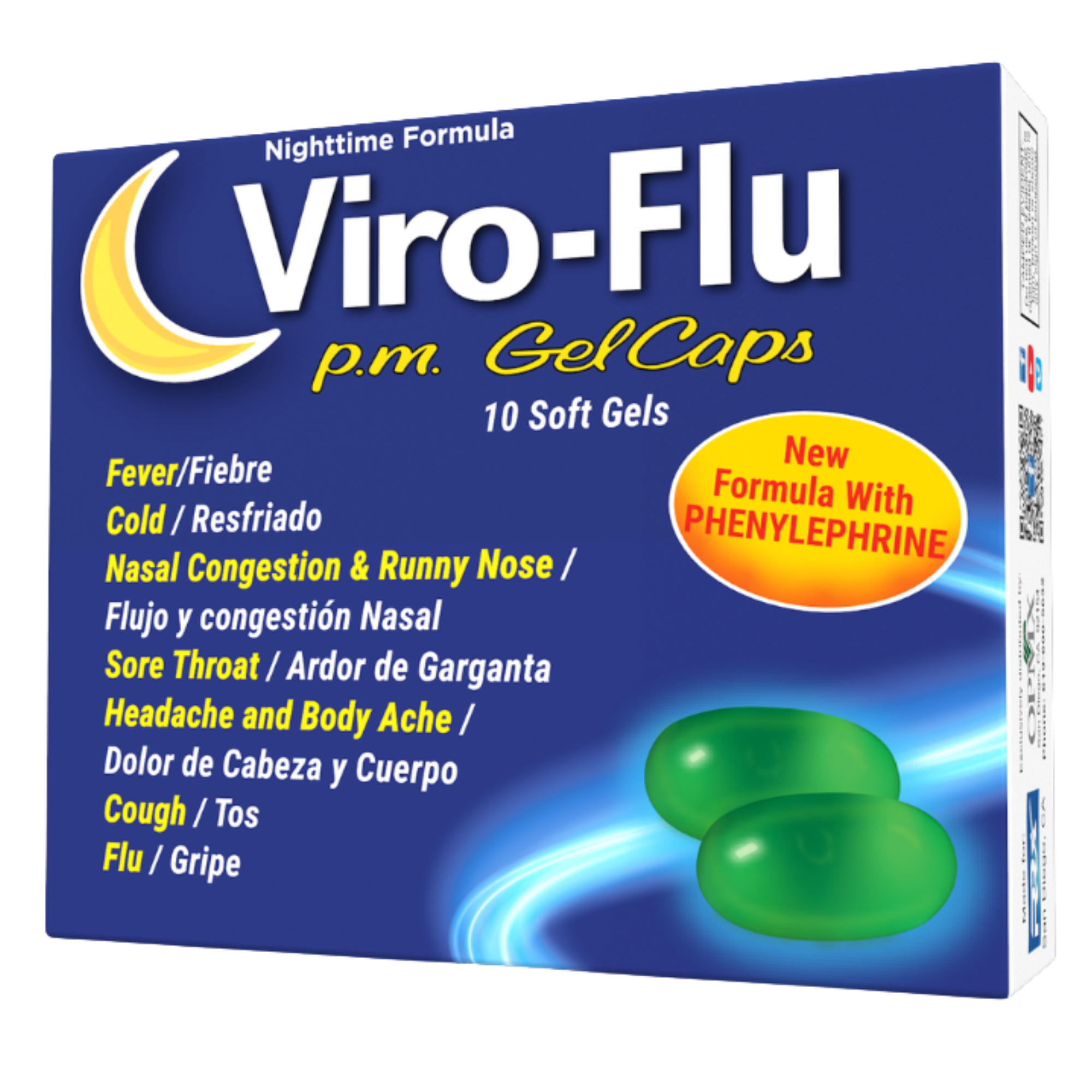 Viro-Flu p.m. — Nighttime Formula soft gels